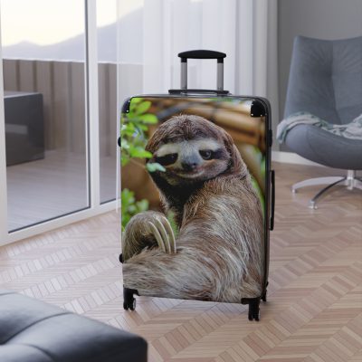 Sloth Suitcase - Adorable Sloth-Themed Luggage for Relaxing Travel