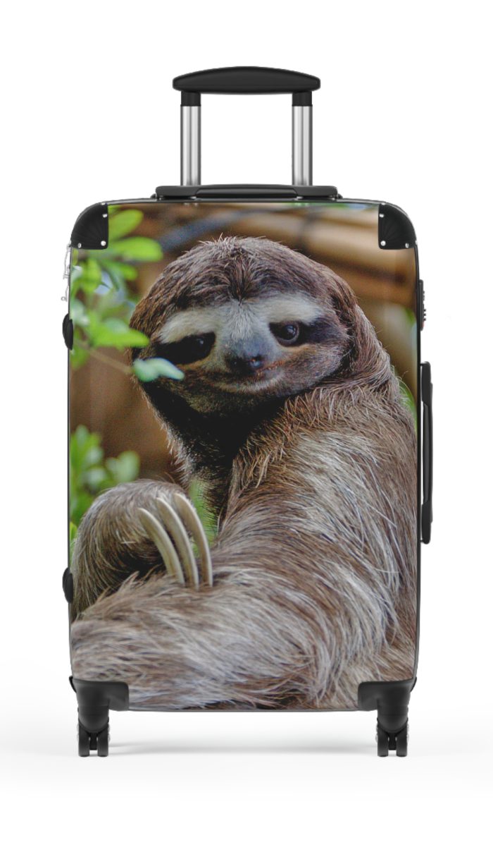 Sloth Suitcase - Adorable Sloth-Themed Luggage for Relaxing Travel