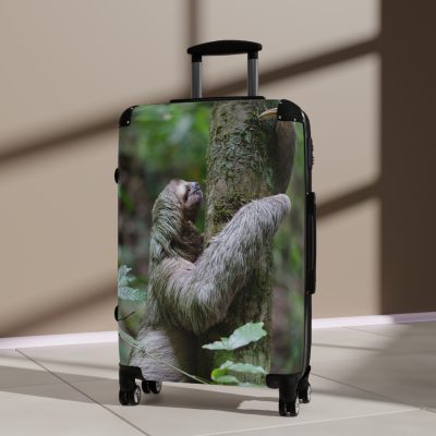 Sloth Suitcase - Adorable Sloth-Themed Luggage for Relaxing Travel