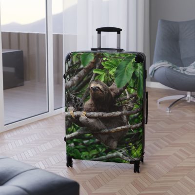 Sloth Suitcase - Adorable Sloth-Themed Luggage for Relaxing Travel