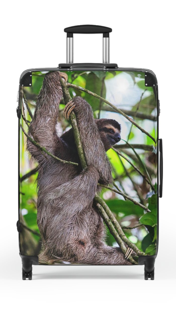 Sloth Suitcase - Adorable Sloth-Themed Luggage for Relaxing Travel