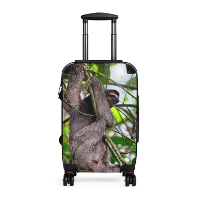 Sloth Suitcase - Adorable Sloth-Themed Luggage for Relaxing Travel