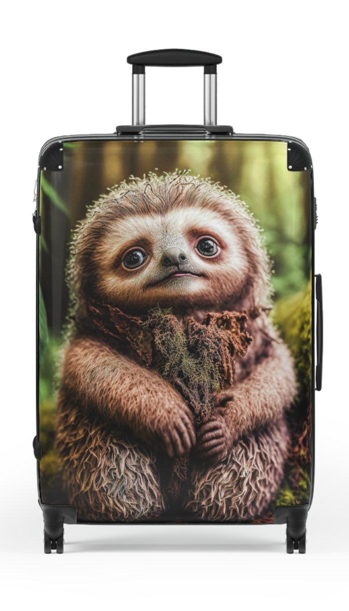 Sloth Suitcase - Adorable Sloth-Themed Luggage for Relaxing Travel