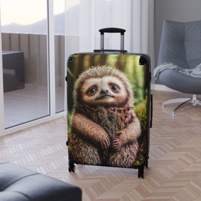 Sloth Suitcase - Adorable Sloth-Themed Luggage for Relaxing Travel