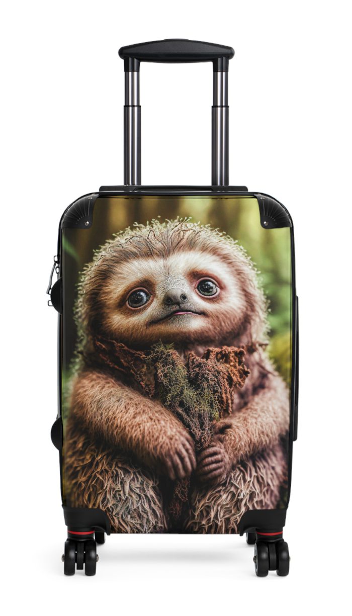 Sloth Suitcase - Adorable Sloth-Themed Luggage for Relaxing Travel