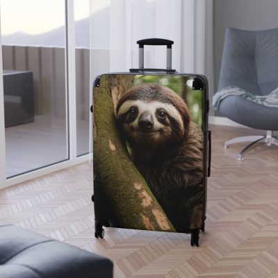 Sloth Suitcase - Adorable Sloth-Themed Luggage for Relaxing Travel