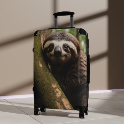 Sloth Suitcase - Adorable Sloth-Themed Luggage for Relaxing Travel