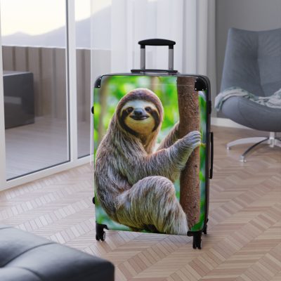 Sloth Suitcase - Adorable Sloth-Themed Luggage for Relaxing Travel