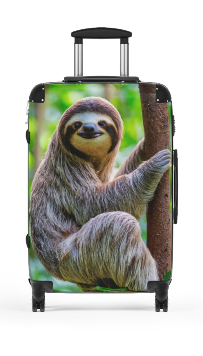 Sloth Suitcase - Adorable Sloth-Themed Luggage for Relaxing Travel