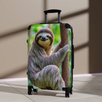 Sloth Suitcase - Adorable Sloth-Themed Luggage for Relaxing Travel