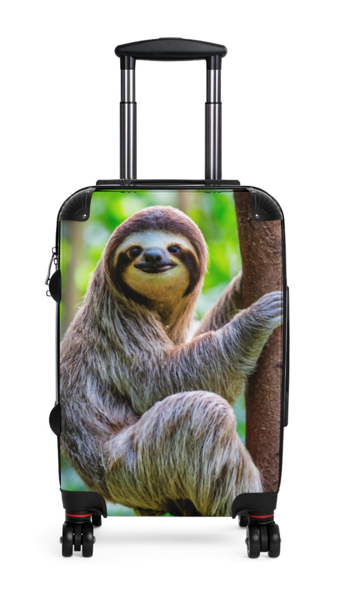 Sloth Suitcase - Adorable Sloth-Themed Luggage for Relaxing Travel