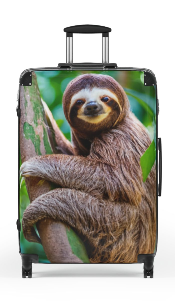 Sloth Suitcase - Adorable Sloth-Themed Luggage for Relaxing Travel