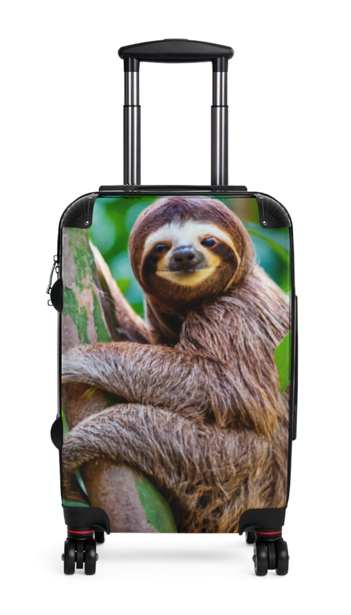 Sloth Suitcase - Adorable Sloth-Themed Luggage for Relaxing Travel