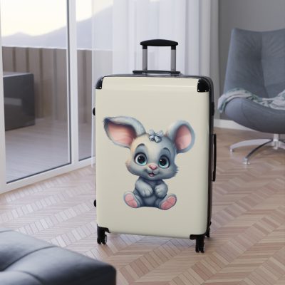 Rabbit Suitcase - An adorable travel gear featuring a bunny-inspired design, perfect for those who appreciate charming and cute styles on their journeys.