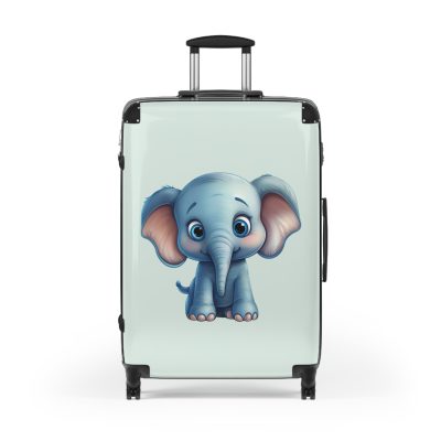 Elephant Suitcase - A majestic travel gear featuring an elephant-inspired design, perfect for those who appreciate exotic and unique styles on their journeys.