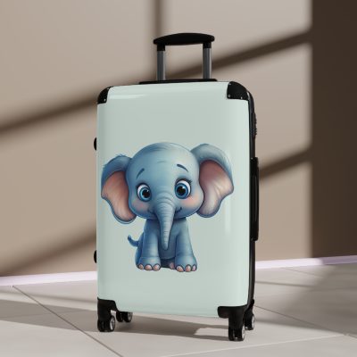 Elephant Suitcase - A majestic travel gear featuring an elephant-inspired design, perfect for those who appreciate exotic and unique styles on their journeys.