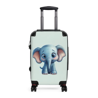 Elephant Suitcase - A majestic travel gear featuring an elephant-inspired design, perfect for those who appreciate exotic and unique styles on their journeys.