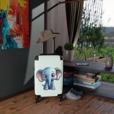 Elephant Suitcase - A majestic travel gear featuring an elephant-inspired design, perfect for those who appreciate exotic and unique styles on their journeys.