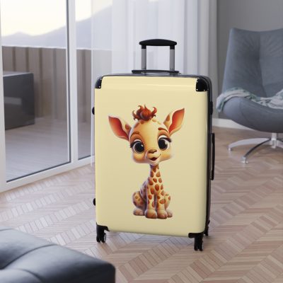 Giraffe Suitcase - An adventurous travel gear featuring a majestic giraffe-inspired design, perfect for those who appreciate unique and wild styles on their journeys.