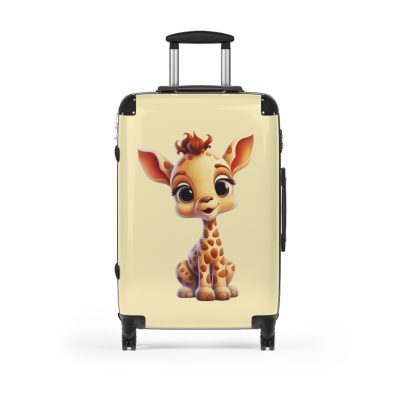 Giraffe Suitcase - An adventurous travel gear featuring a majestic giraffe-inspired design, perfect for those who appreciate unique and wild styles on their journeys.