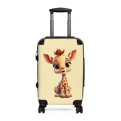 Giraffe Suitcase - An adventurous travel gear featuring a majestic giraffe-inspired design, perfect for those who appreciate unique and wild styles on their journeys.