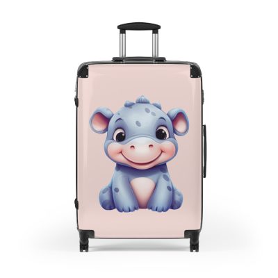 Rhino Suitcase - An adventure-ready luggage featuring a rugged rhinoceros-inspired design, perfect for thrill-seekers.