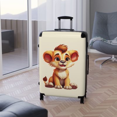 Little Lion Suitcase - A vibrant and durable luggage featuring a cute lion design, ideal for young explorers.