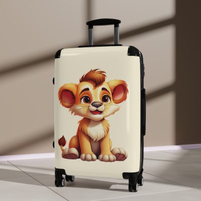 Little Lion Suitcase - A vibrant and durable luggage featuring a cute lion design, ideal for young explorers.