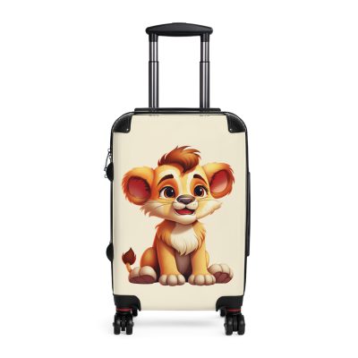 Little Lion Suitcase - A vibrant and durable luggage featuring a cute lion design, ideal for young explorers.