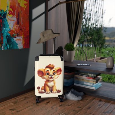 Little Lion Suitcase - A vibrant and durable luggage featuring a cute lion design, ideal for young explorers.