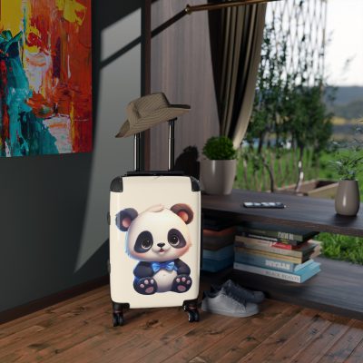 Panda Suitcase - A playful and sturdy kids' luggage featuring an adorable panda design, perfect for young adventurers.