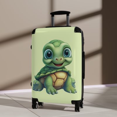 Turtle Suitcase - A playful and durable kids' luggage featuring an adorable turtle design, perfect for young travelers.