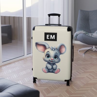 Custom Rabbit Suitcase - A personalized bunny-themed suitcase that you can design to make it uniquely yours.