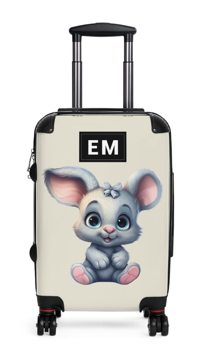 Custom Rabbit Suitcase - A personalized bunny-themed suitcase that you can design to make it uniquely yours.