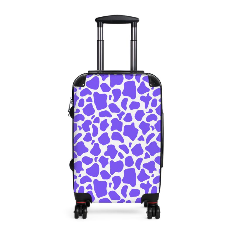 Cow Print Suitcase - A stylish luggage featuring a chic cow print design, perfect for travelers who want to add a touch of luxury to their journeys.