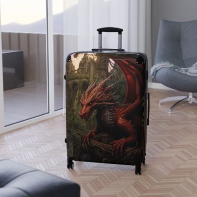 Dragon Suitcase - Kids' luggage featuring a thrilling dragon design, perfect for young adventurers.