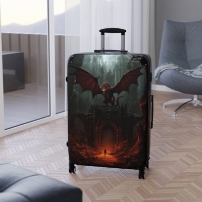 Dragon Suitcase - Kids' luggage featuring a thrilling dragon design, perfect for young adventurers.