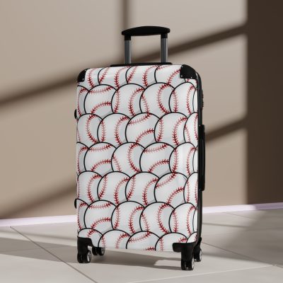 Baseball Suitcase - A stylish suitcase for sports enthusiasts featuring a baseball design, perfect for traveling in style and showcasing your passion for the game.