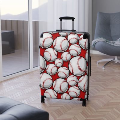 Baseball Suitcase - A stylish suitcase for sports enthusiasts featuring a baseball design, perfect for traveling in style and showcasing your passion for the game.