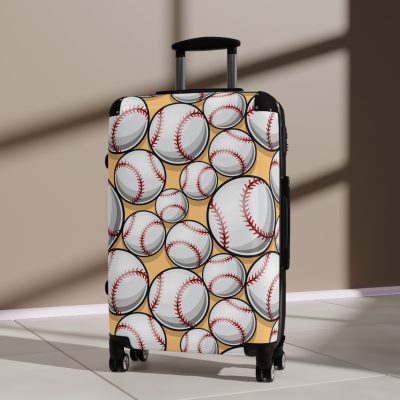 Baseball Suitcase - A stylish suitcase for sports enthusiasts featuring a baseball design, perfect for traveling in style and showcasing your passion for the game.