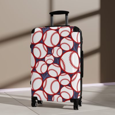 Baseball Suitcase - A stylish suitcase for sports enthusiasts featuring a baseball design, perfect for traveling in style and showcasing your passion for the game.