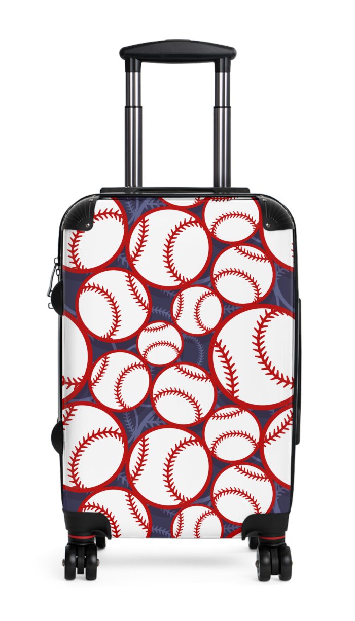 Baseball Suitcase - A stylish suitcase for sports enthusiasts featuring a baseball design, perfect for traveling in style and showcasing your passion for the game.