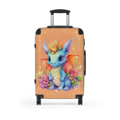 Dragon Suitcase - A luggage adorned with a captivating dragon design, perfect for travelers who want to add a touch of fantasy and adventure to their journeys.