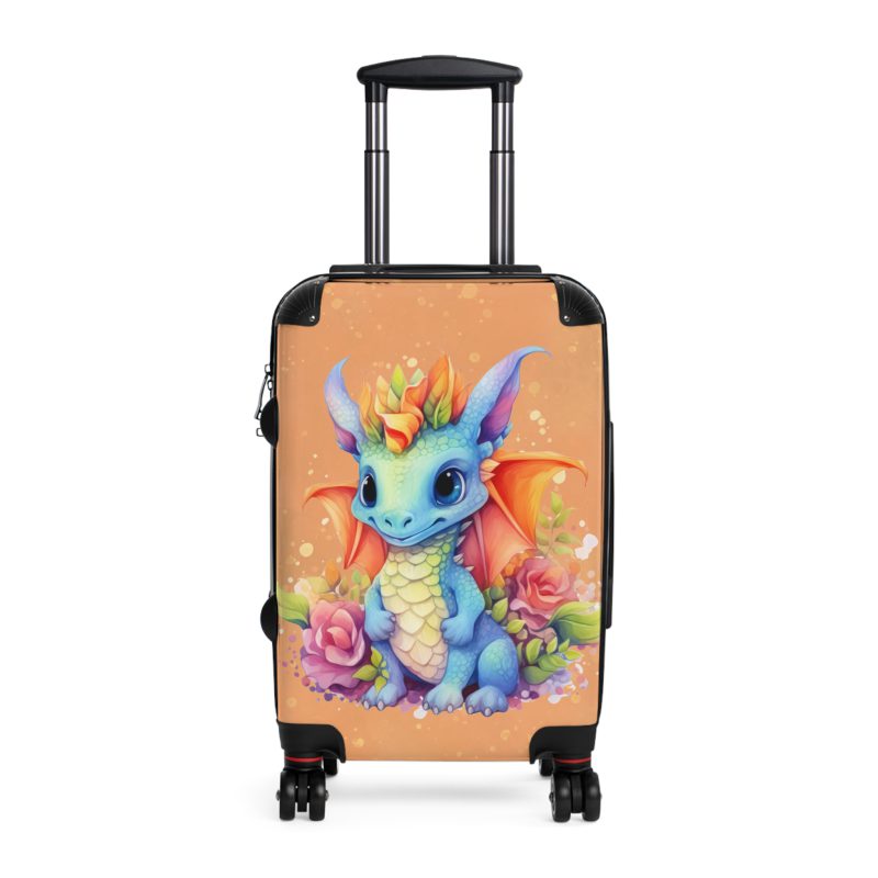 Dragon Suitcase - A luggage adorned with a captivating dragon design, perfect for travelers who want to add a touch of fantasy and adventure to their journeys.