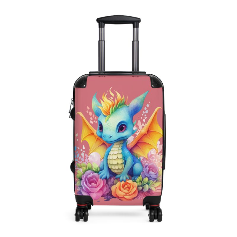 Dragon Suitcase - A luggage adorned with a captivating dragon design, perfect for travelers who want to add a touch of fantasy and adventure to their journeys.