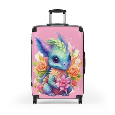 Dragon Suitcase - A luggage adorned with a captivating dragon design, perfect for travelers who want to add a touch of fantasy and adventure to their journeys.