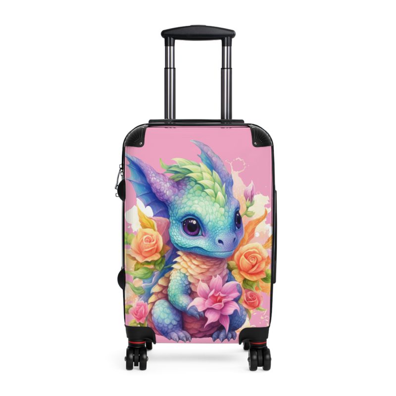 Dragon Suitcase - A luggage adorned with a captivating dragon design, perfect for travelers who want to add a touch of fantasy and adventure to their journeys.