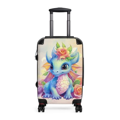 Dragon Suitcase - A luggage adorned with a captivating dragon design, perfect for travelers who want to add a touch of fantasy and adventure to their journeys.