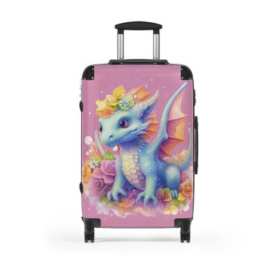 Dragon Suitcase - A luggage adorned with a captivating dragon design, perfect for travelers who want to add a touch of fantasy and adventure to their journeys.