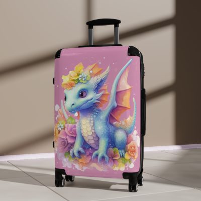 Dragon Suitcase - A luggage adorned with a captivating dragon design, perfect for travelers who want to add a touch of fantasy and adventure to their journeys.